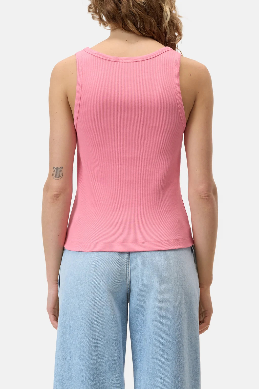 Closed Tank Top - Peony Pink