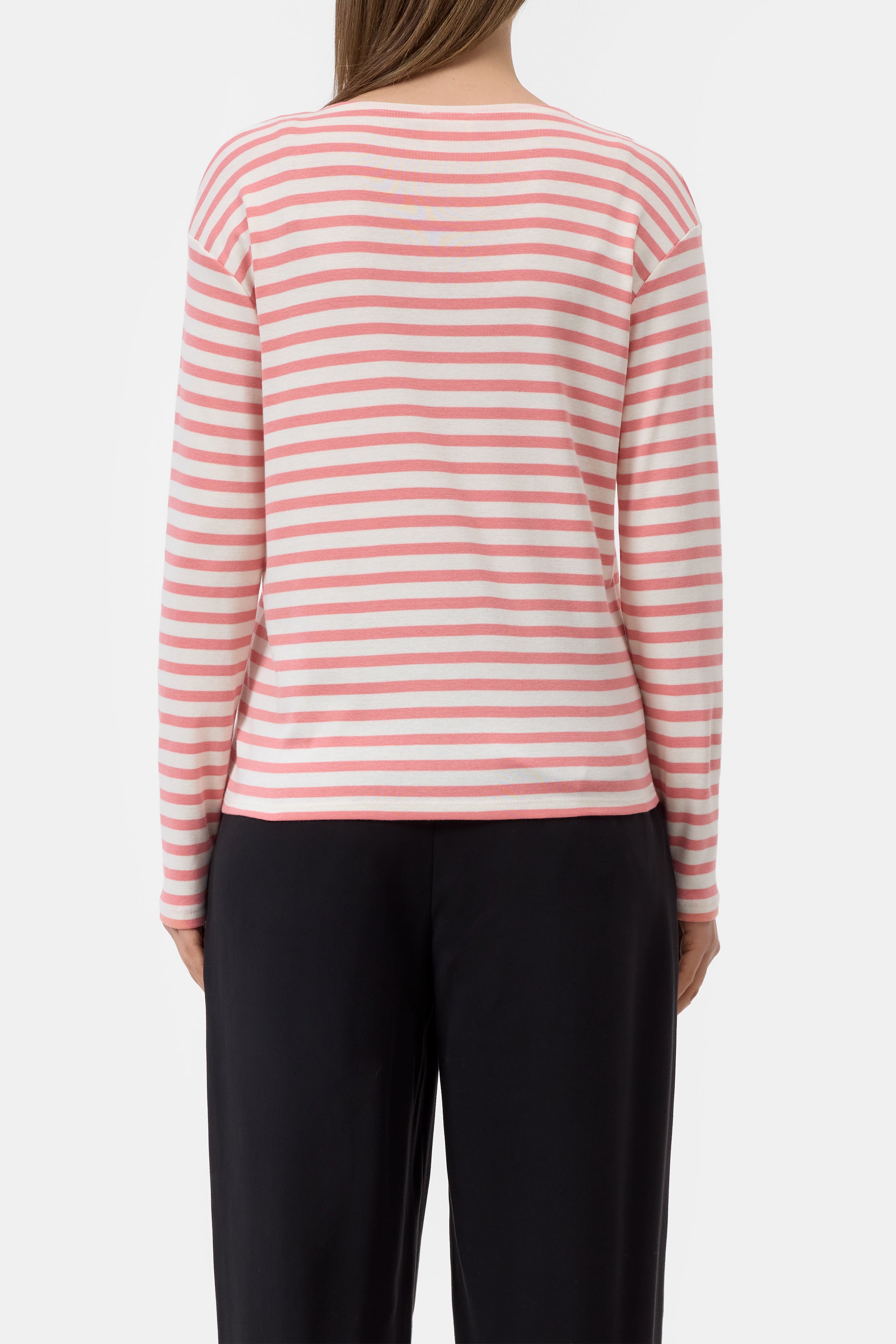 CLOSED Striped Cotton Longsleeve - Sorbet Pink