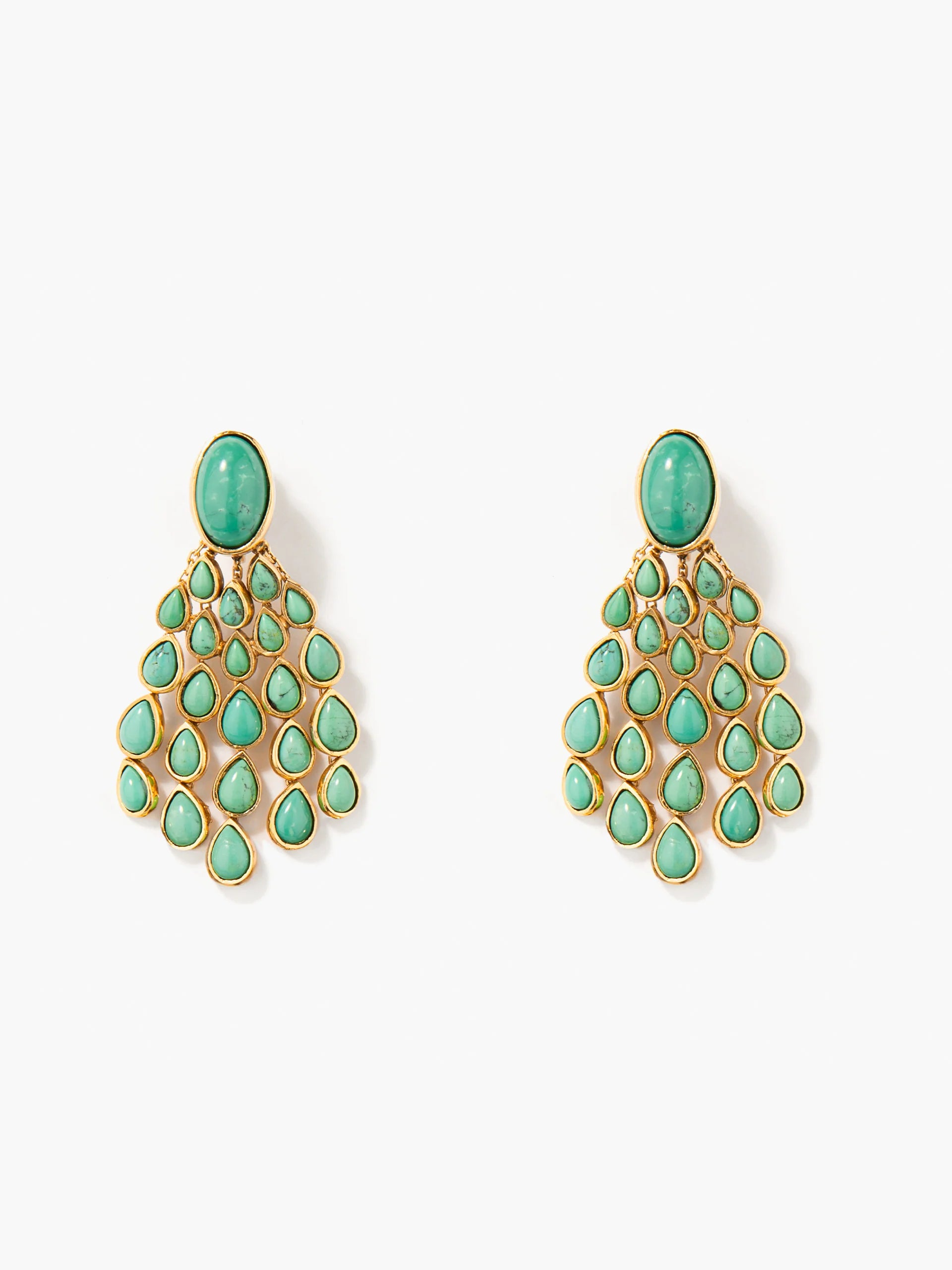 Aurelie Bidermann Turquoise Cherokee Earrings