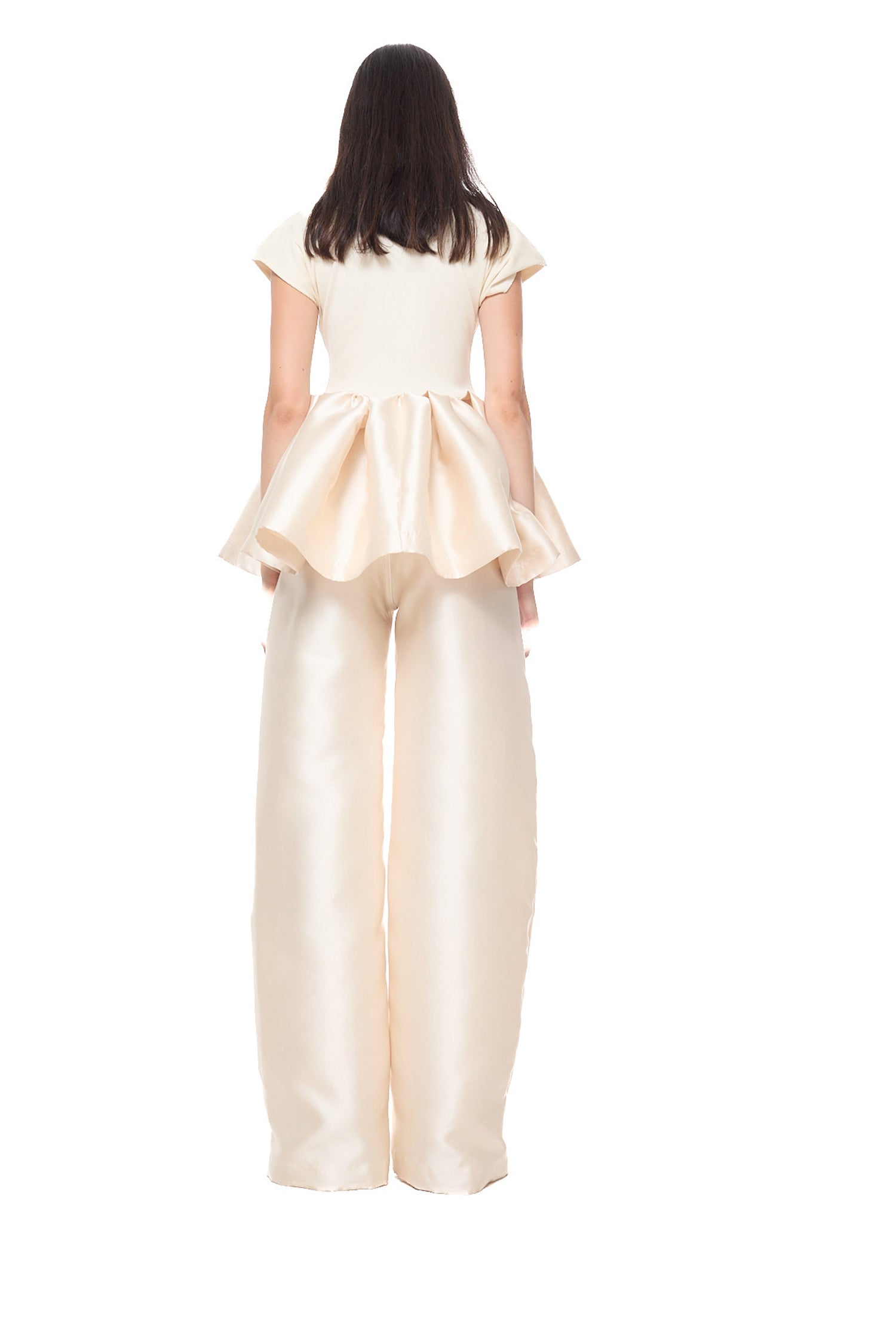 HEAVY SATIN BOYFRIEND STYLE TROUSERS