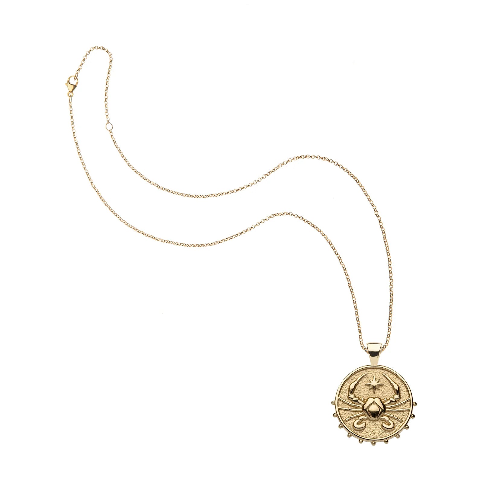 Jane Win CANCER JW Small Zodiac Pendant Coin
