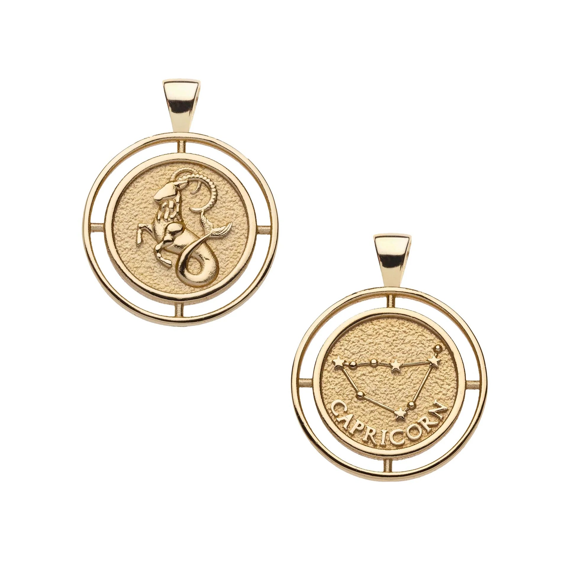 Jane Win CAPRICORN JW Small Zodiac Pendant Coin