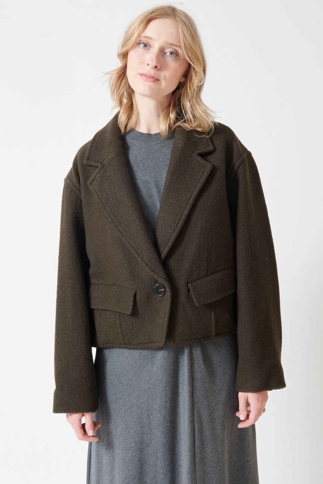 Apiece Apart Ria Cropped Back Jacket