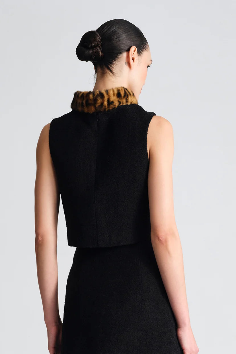Cara Cara Gina Top - Cloud Tweed Black