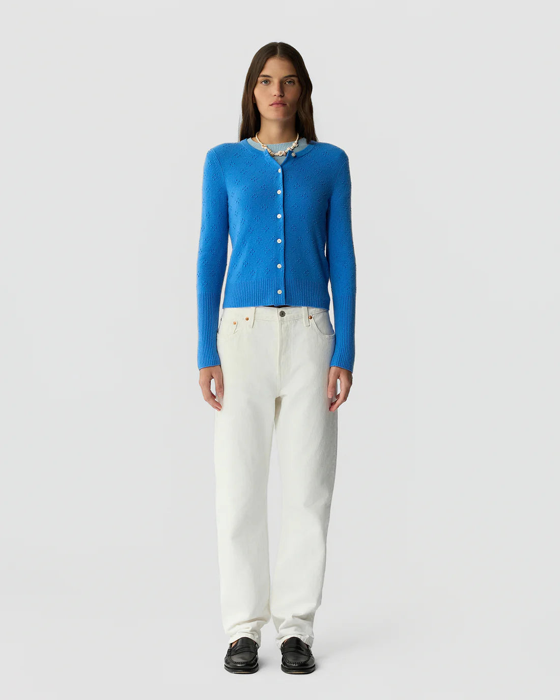 Guest In Residence Compass Jane Cardigan - Sail