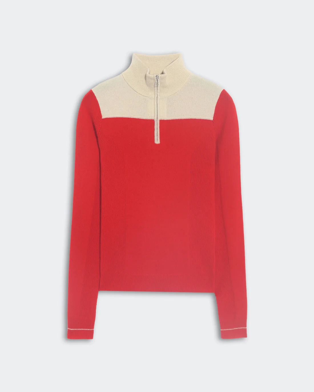 Guest In Residence Alpine Half Zip - Chili/Mist