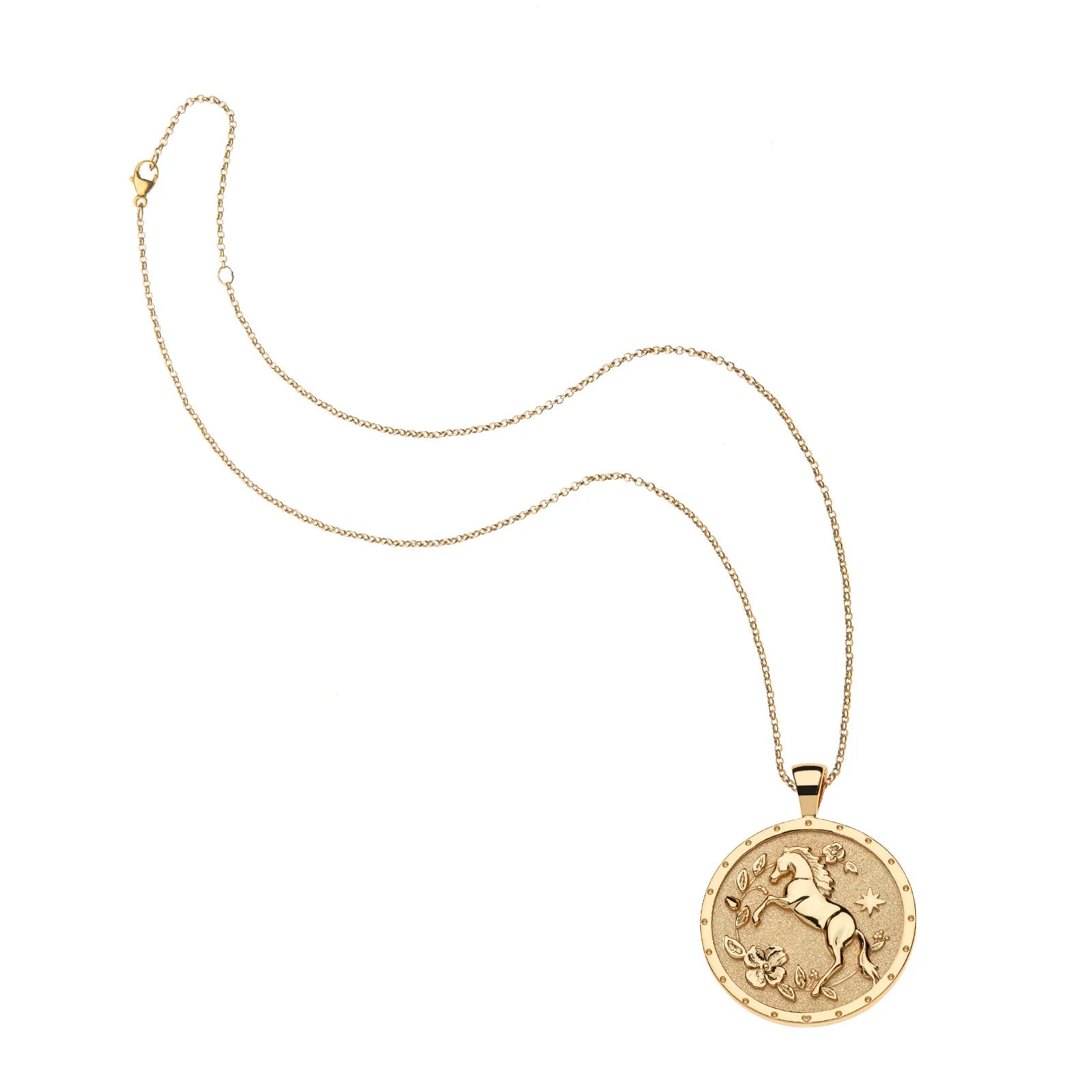 Jane Win COURAGE Year of The Horse Pendant Coin