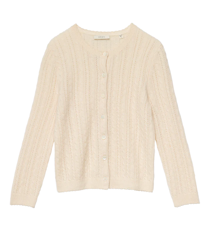 Doen Danae Cashmere Cable Cardigan