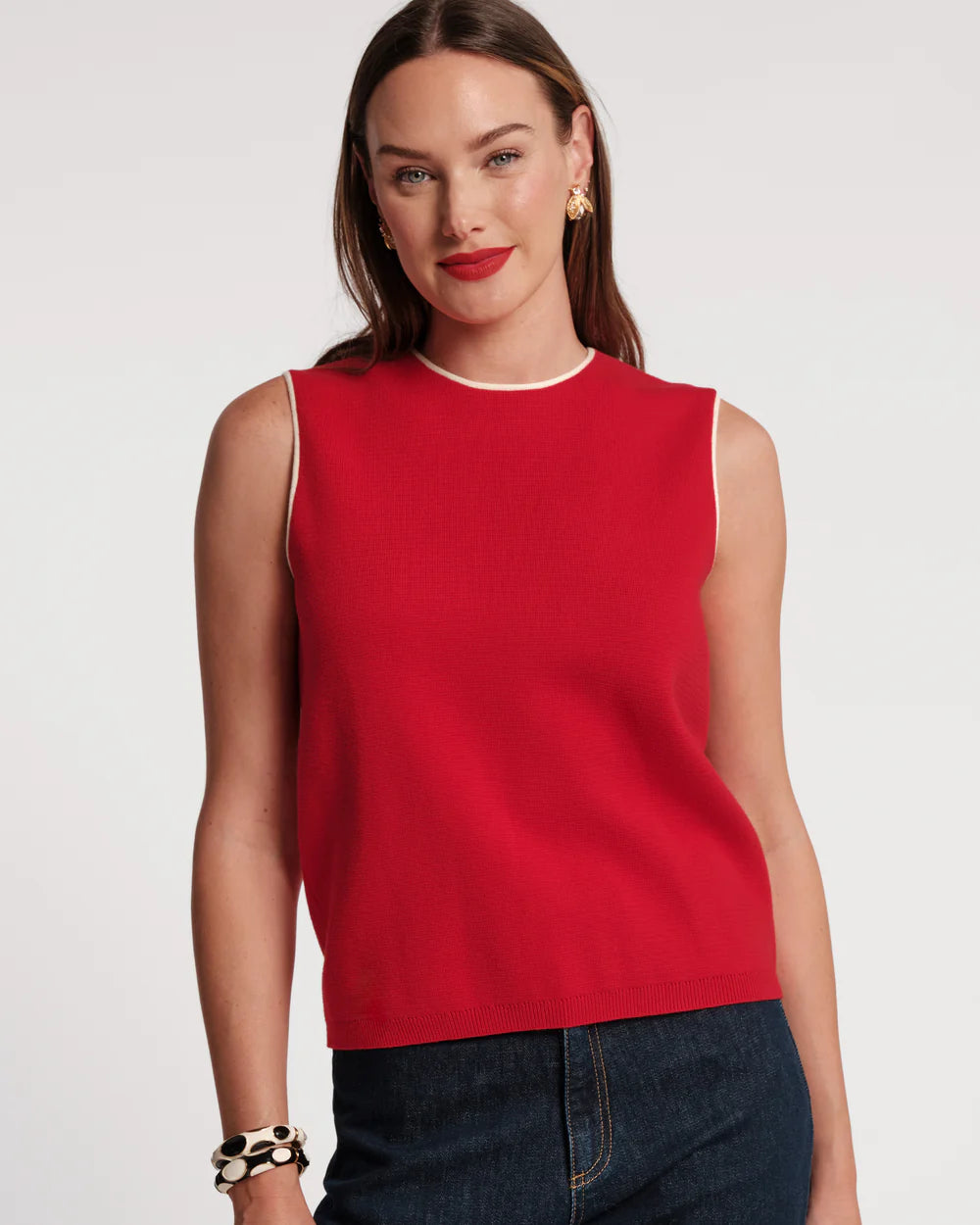 Frances Valentine Darling Shell - Red/Oyster