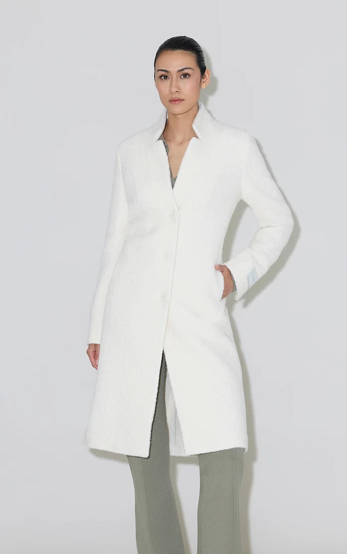 SOIA & KYO Diane-U Midi Bouclé Wool Coat