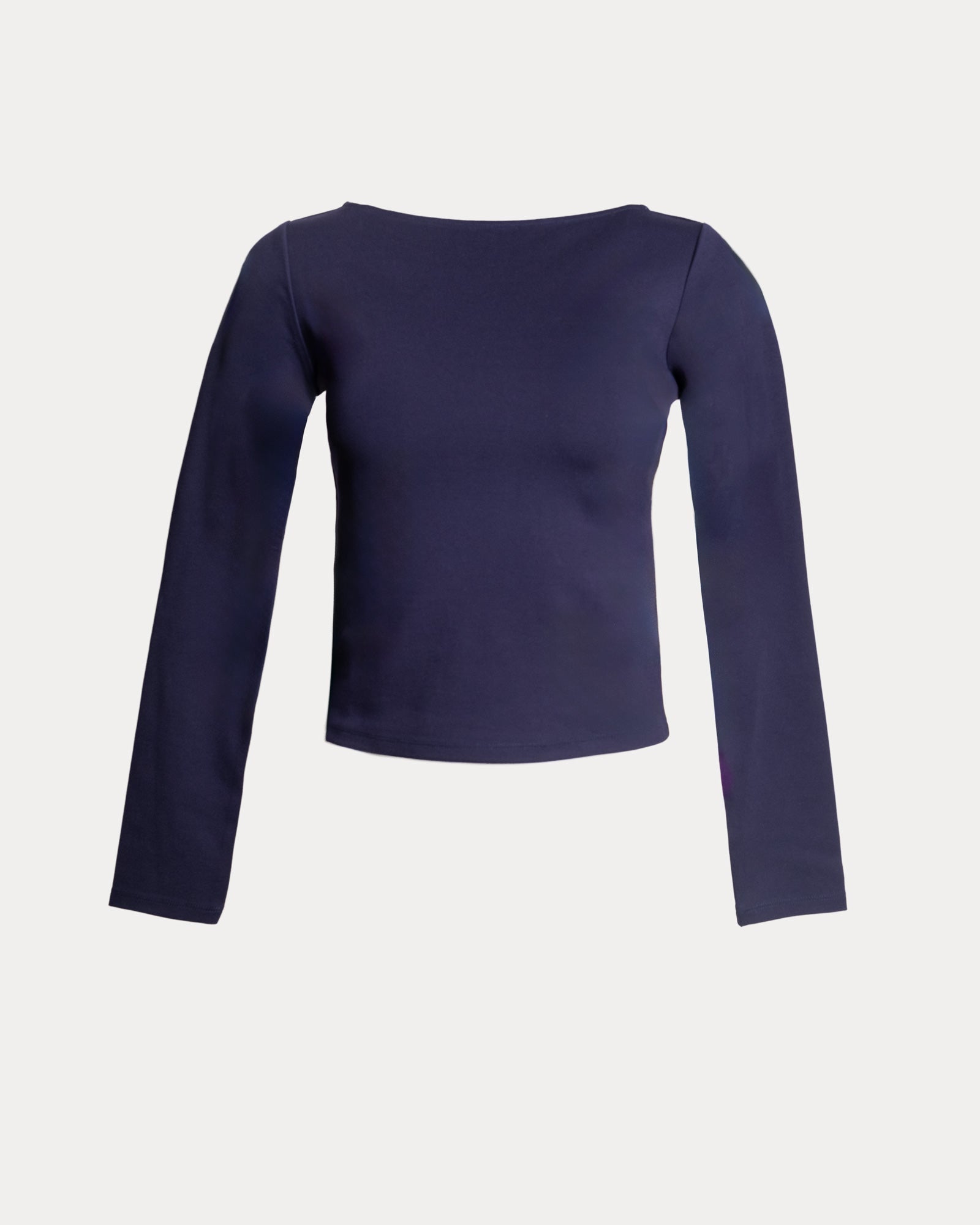 Ballet Top Solid Stretch Stretch Blend Navy