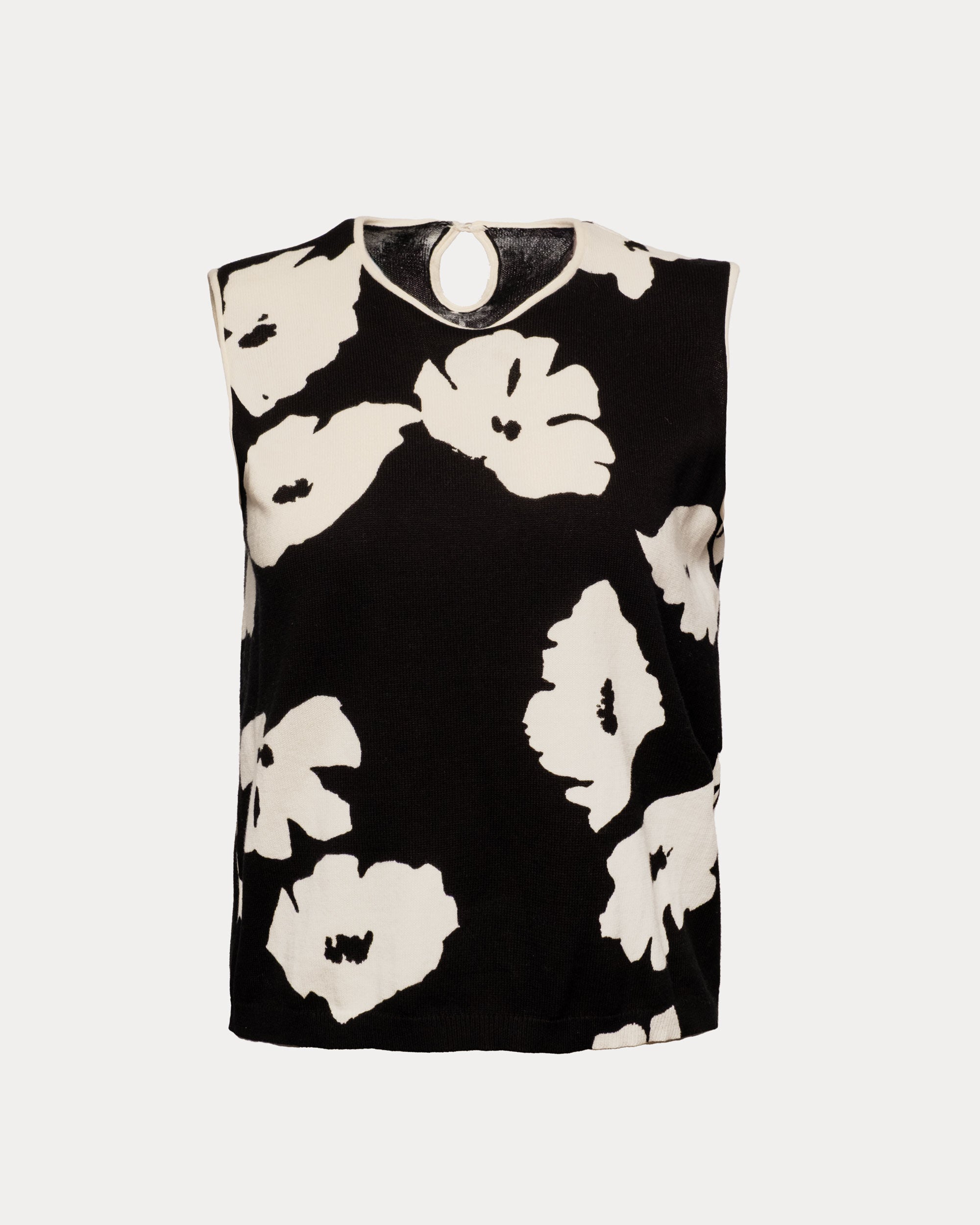 Darling Shell Floating Floral Cotton Black/Oyster