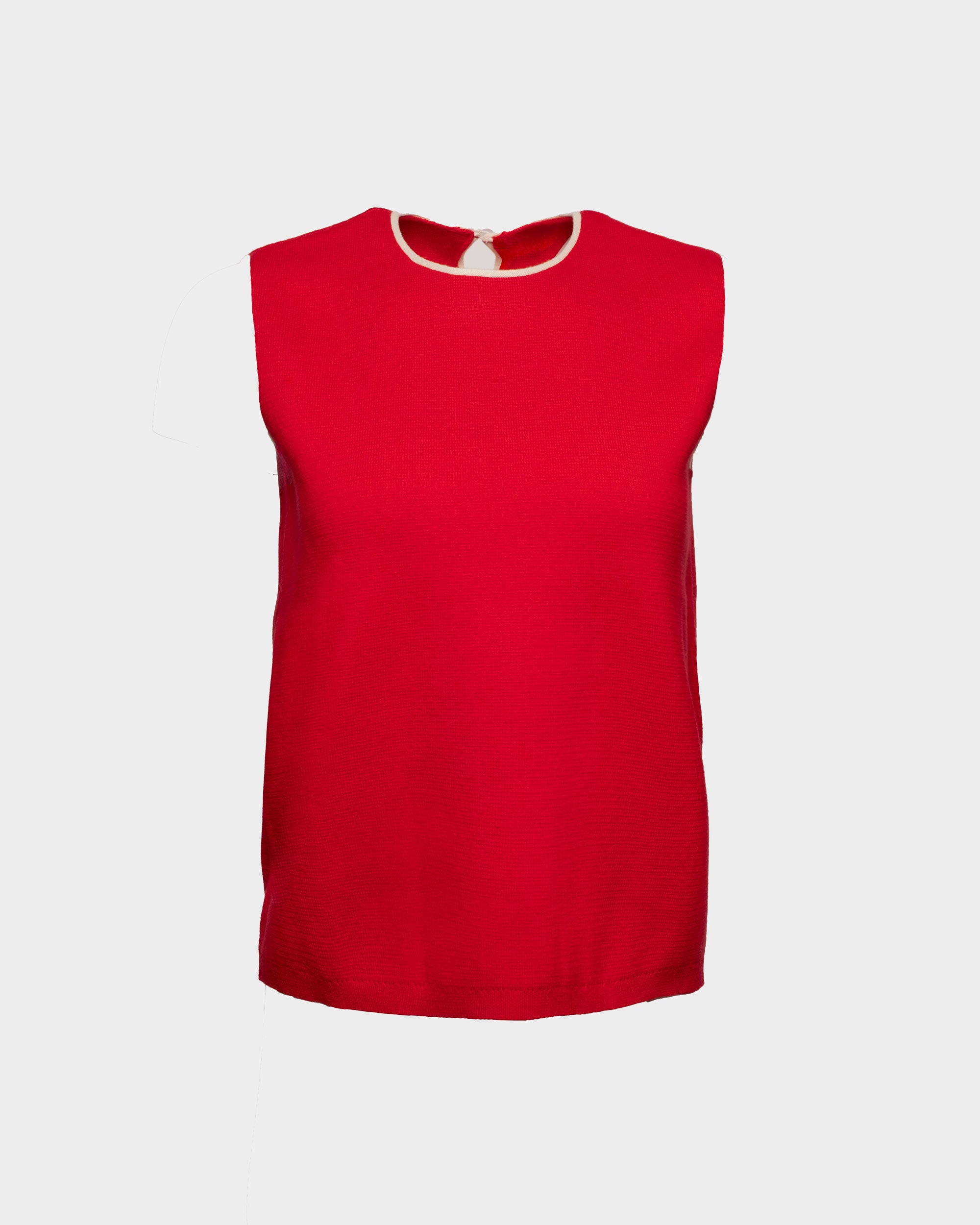 Darling Shell Colorblock Piping Cotton Red/Oyster