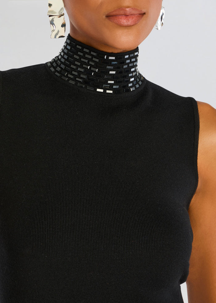 Retrofête Envy Embellished Knit Dress