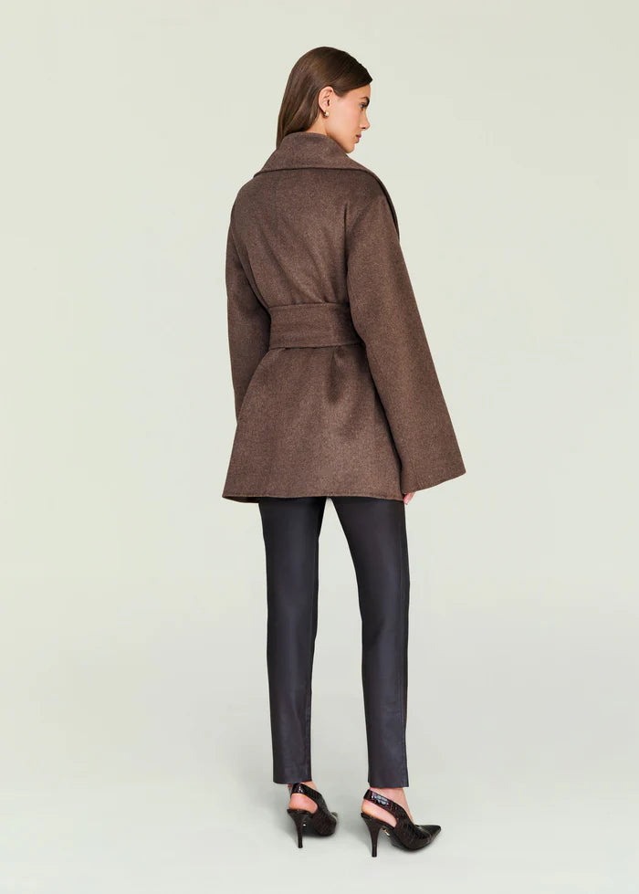 SER.O.YA Dulcetta Wool Coat - Sable Brown
