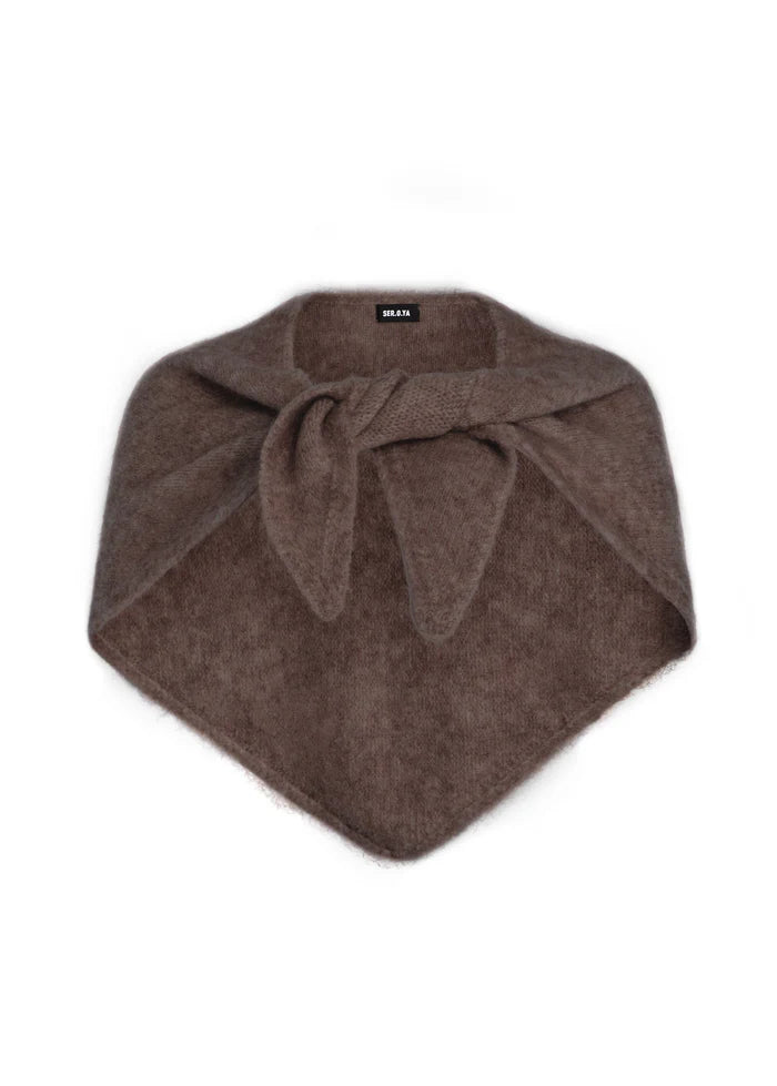 SER.O.YA Amelie Scarf - Slate Brown