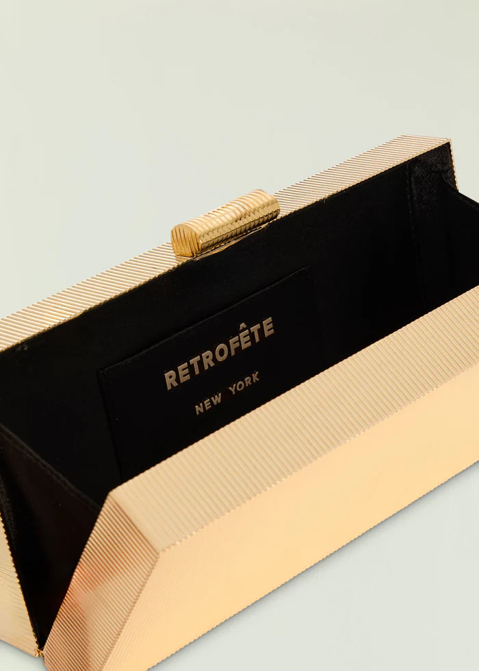Retrofete Milo Clutch - Gold Metal