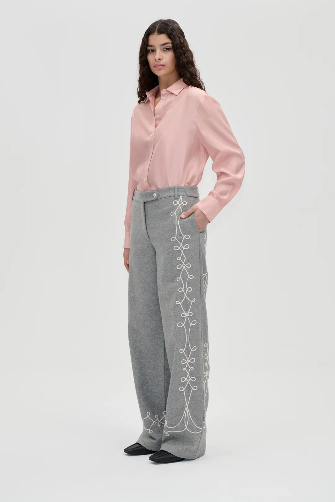 Stine Goya Embroidered Tab Pants