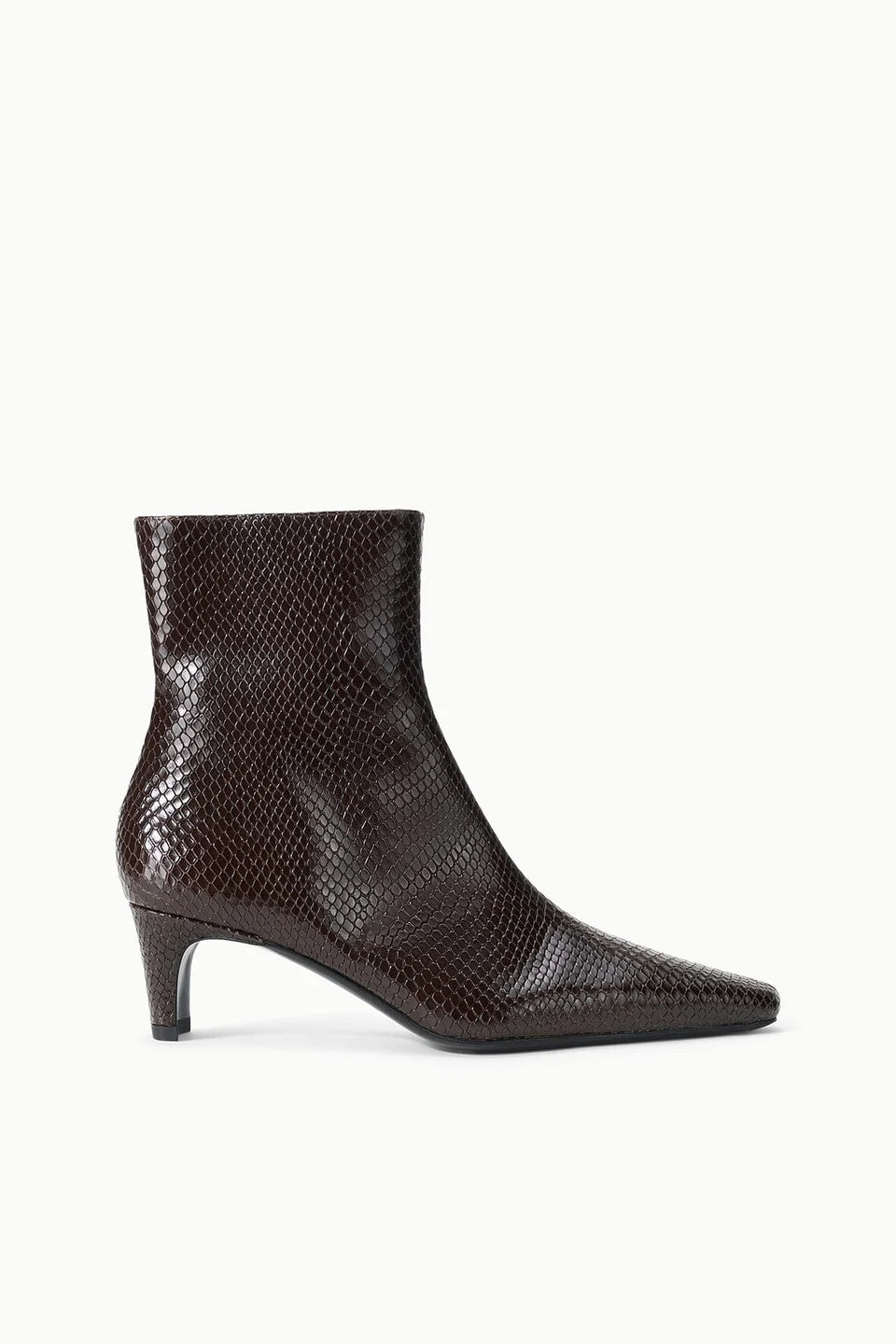 Staud Wally Ankle Boot - Espresso Snake