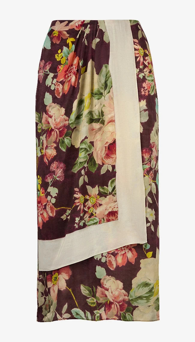 Smythe Asymmetrical Overlay Skirt