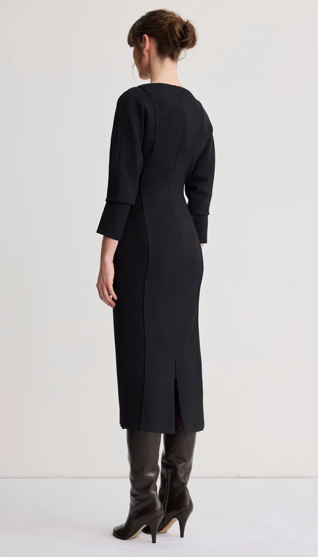 Smythe Draped Dolman Dress