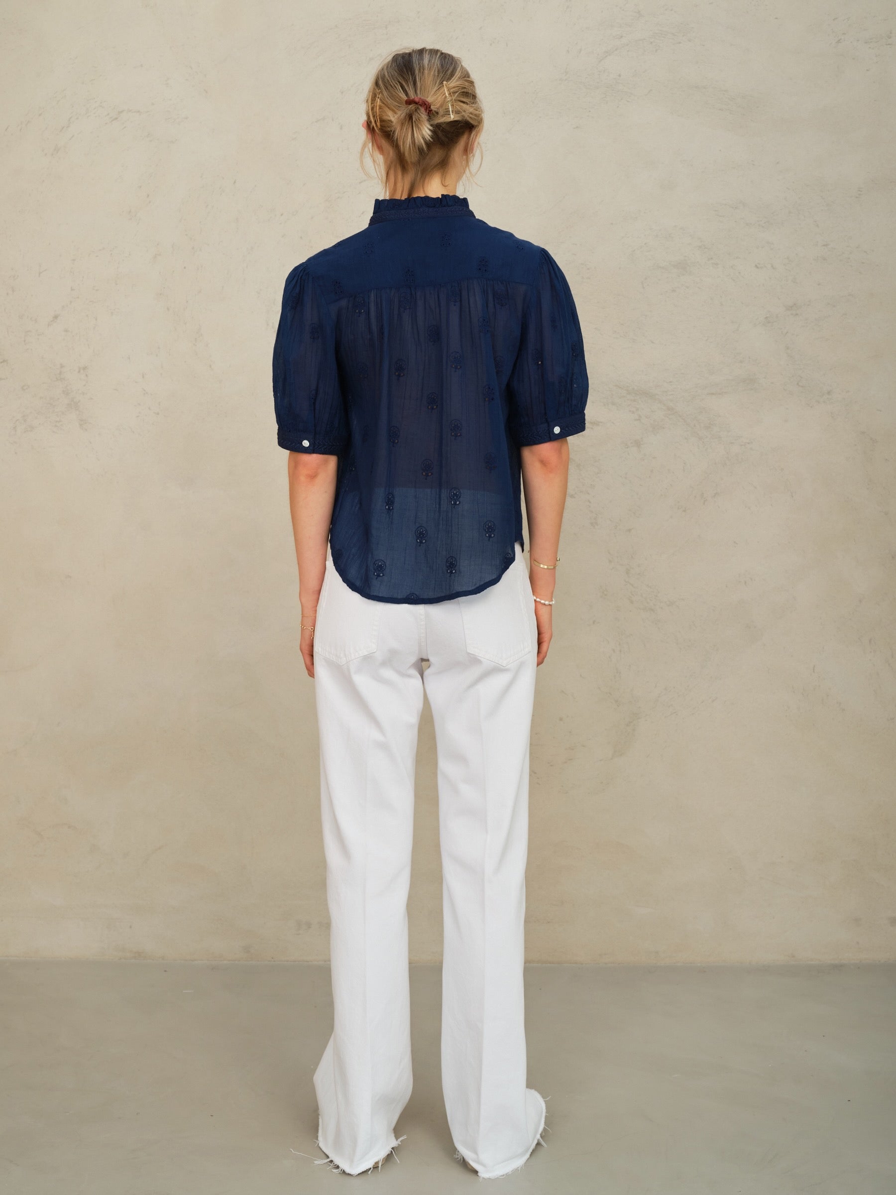 FRANI EMB S/S TOP