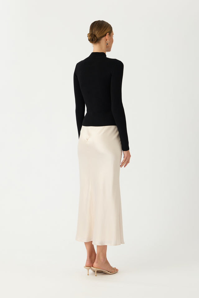 Sau Lee Petar Knit Top - Black