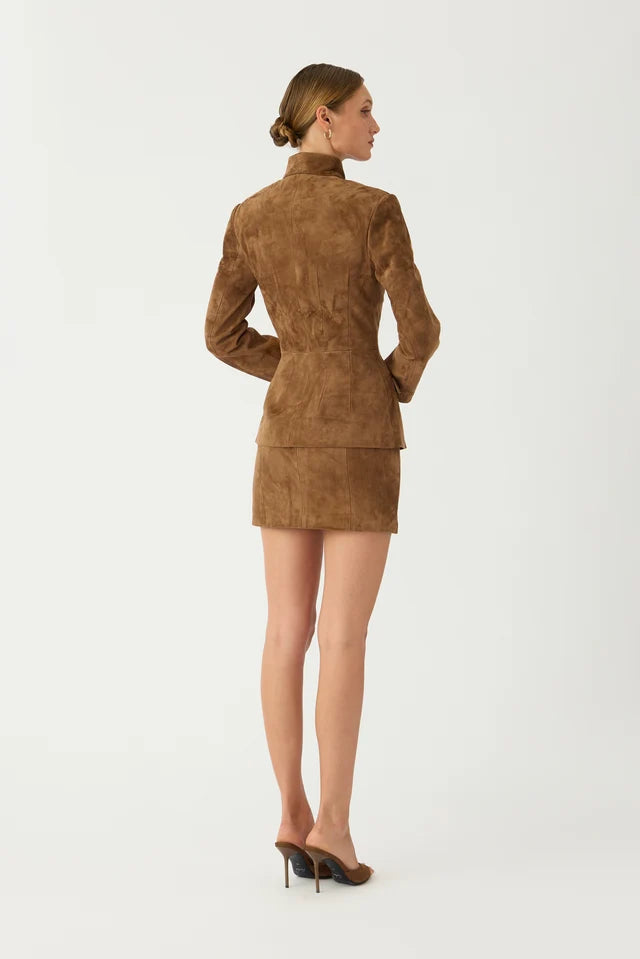 Sau Lee Alba Suede Tang Jacket