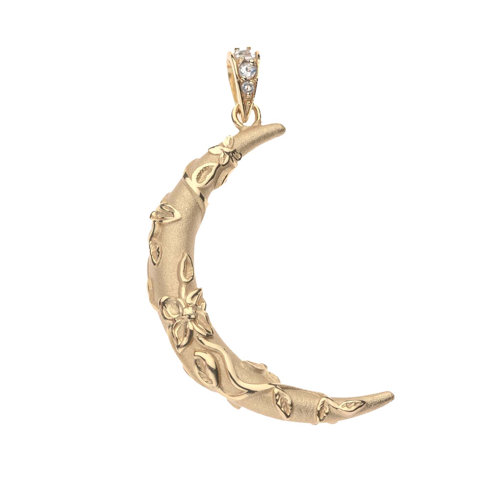Jane Win FOREVER Vineyard Crescent Moon Necklace