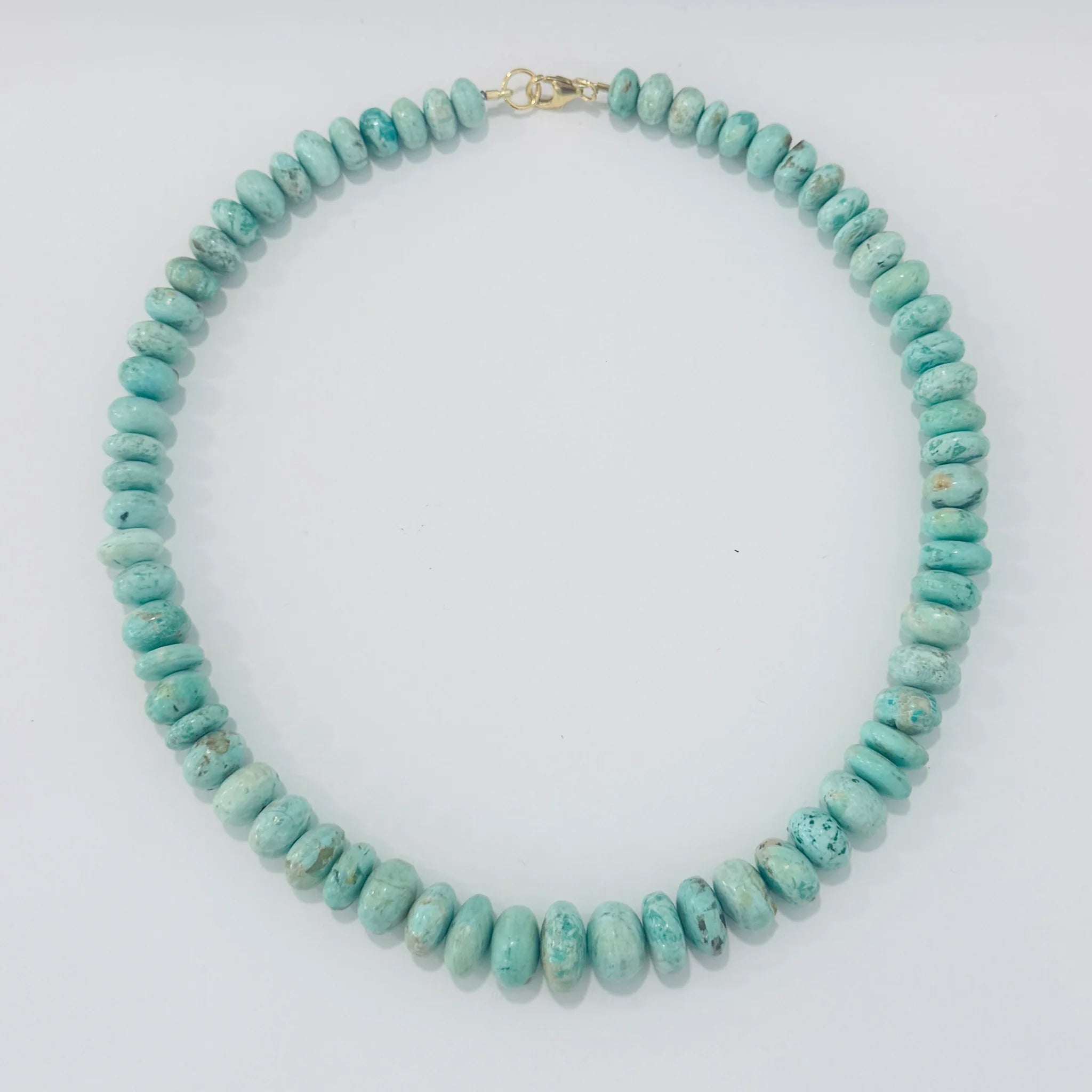 Theodosia Graduated Peruvian Turquoise Necklace
