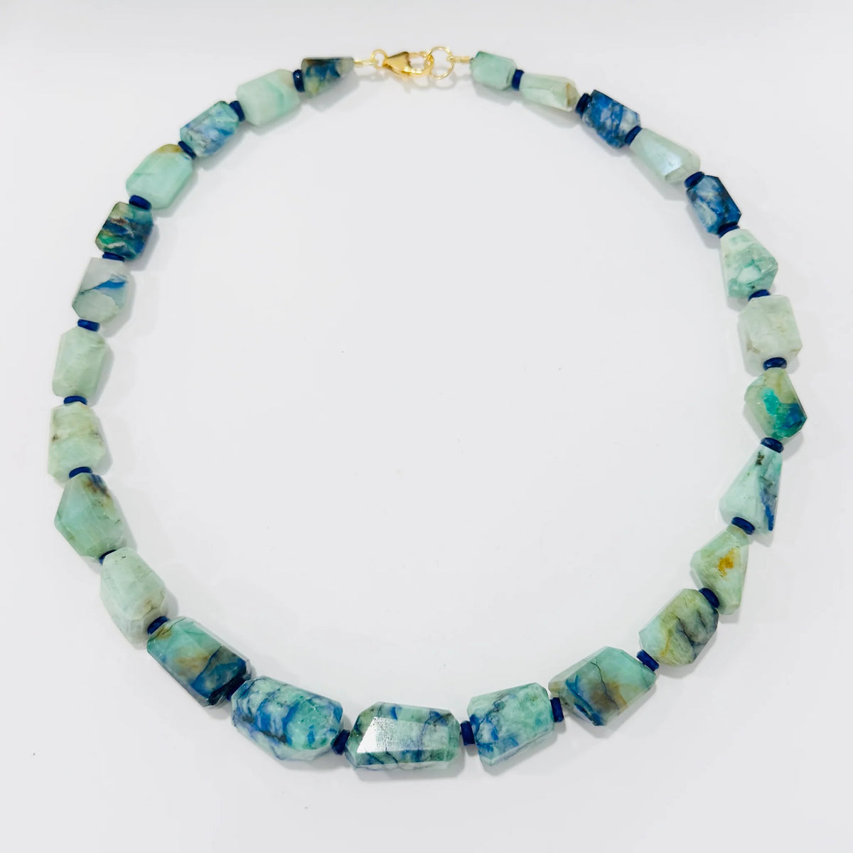 Theodosia Azurite Nugget Necklace