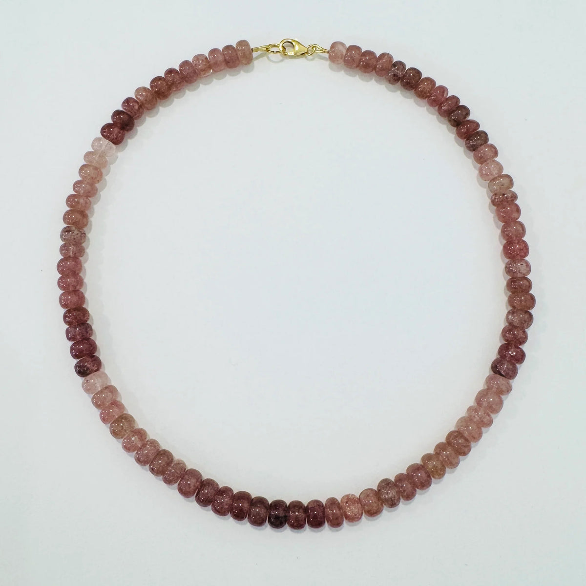 Theodosia Root Beer Float Agate Candy Necklace