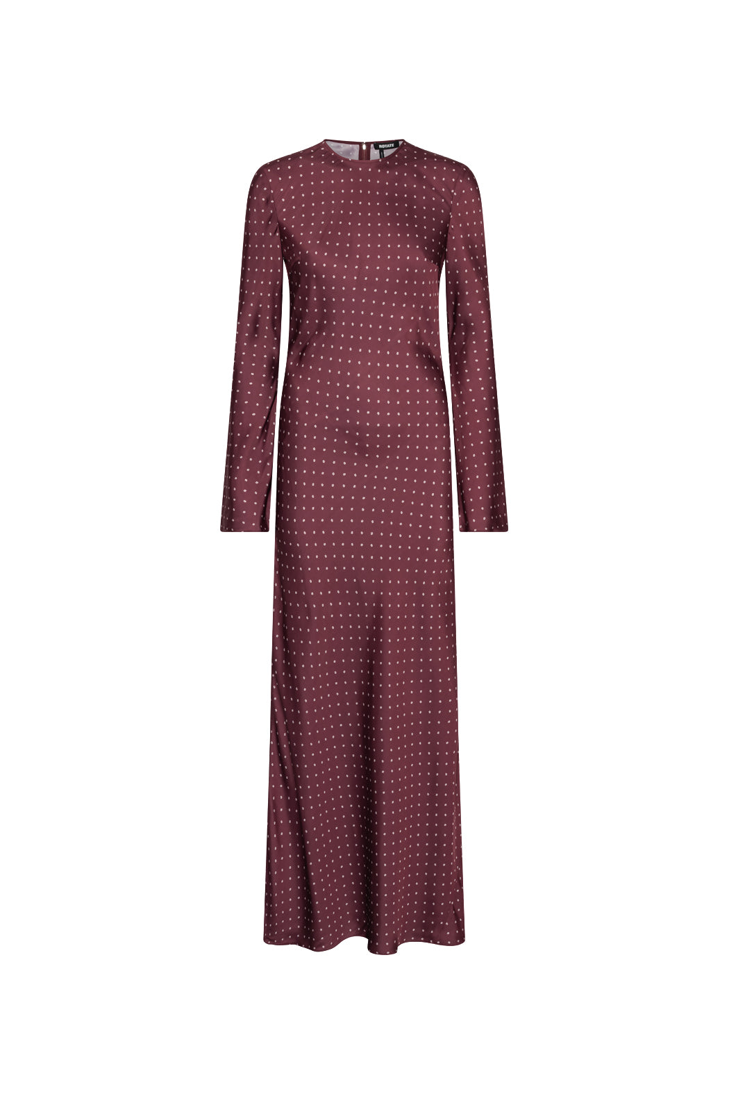 DOT SATIN MAXI DRESS