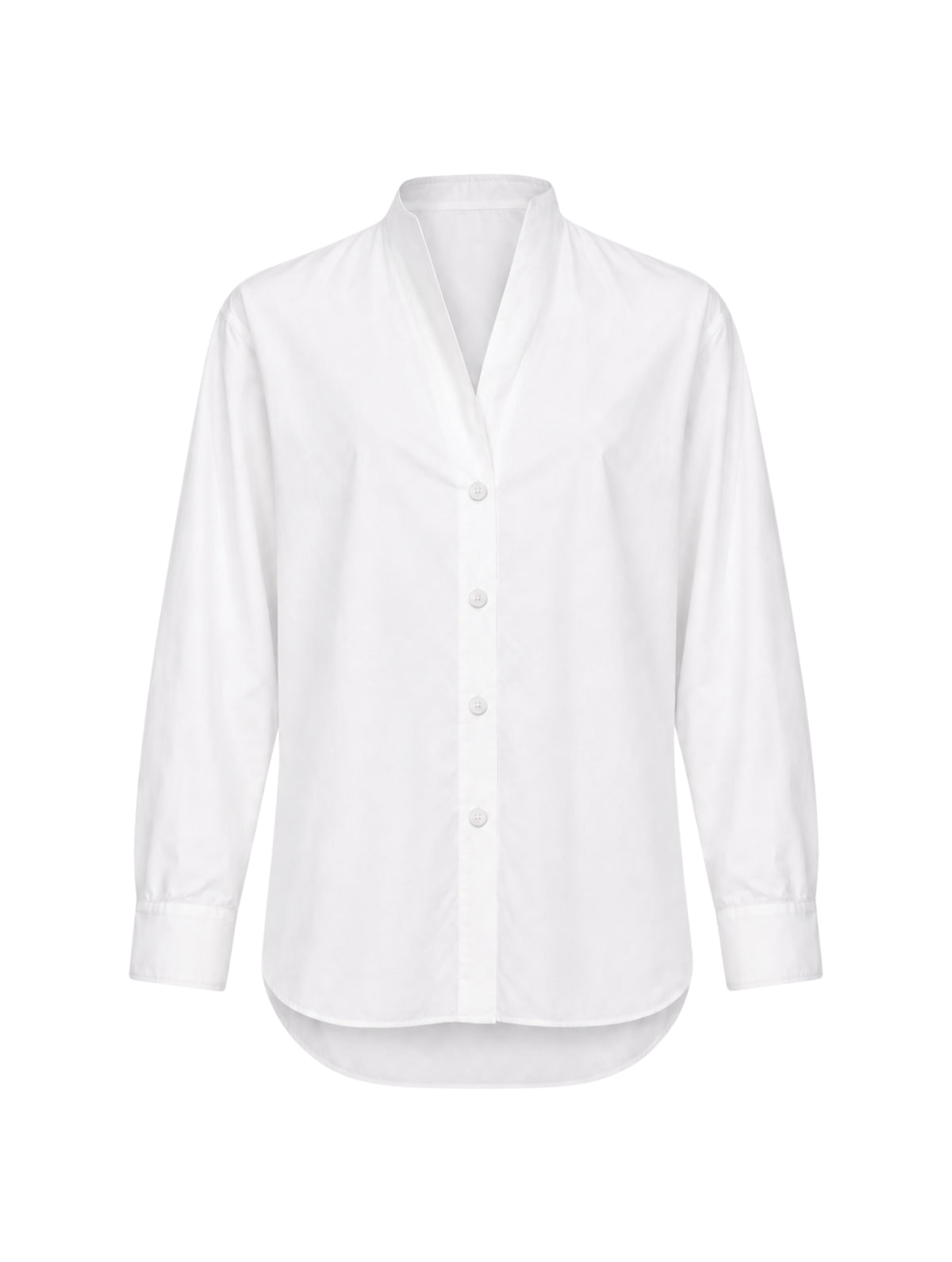 Betsey Button Down-Optic White