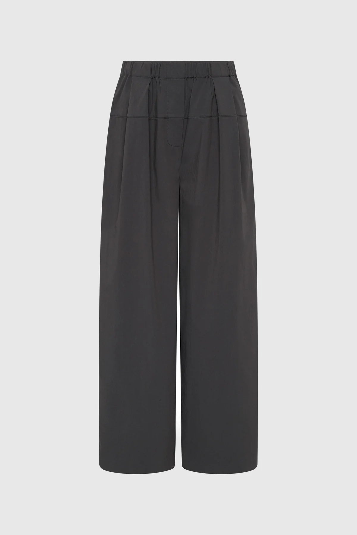 St. Agni Relaxed Pleated Pants - Iron Glaze