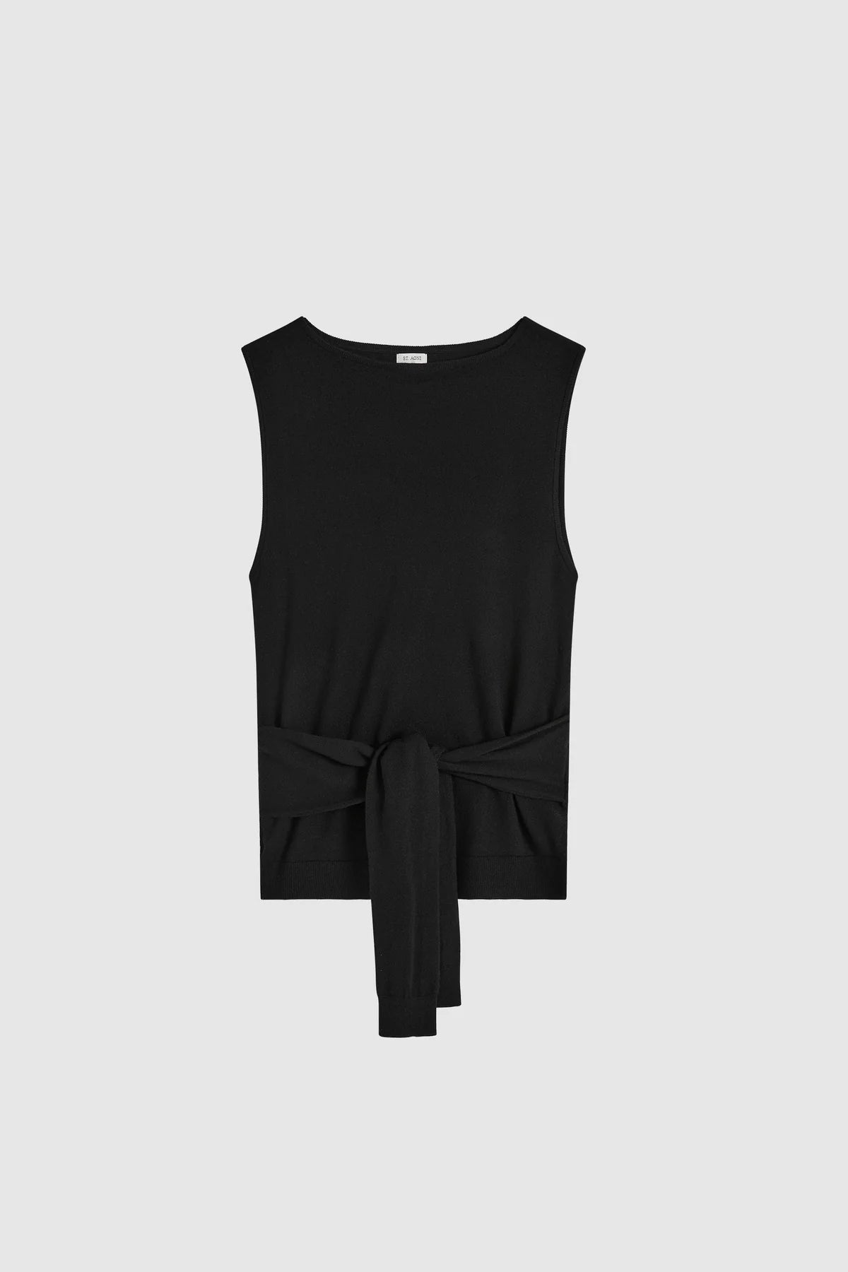 St. Agni Fine Merino Wool Tie Waist Top