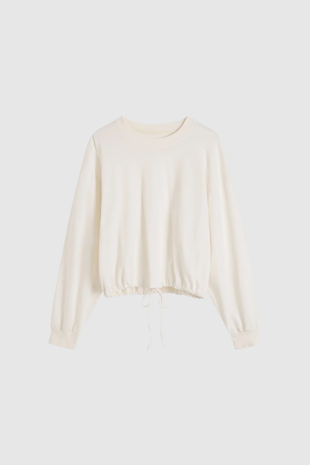 St. Agni Drawstring Long Sleeve Top