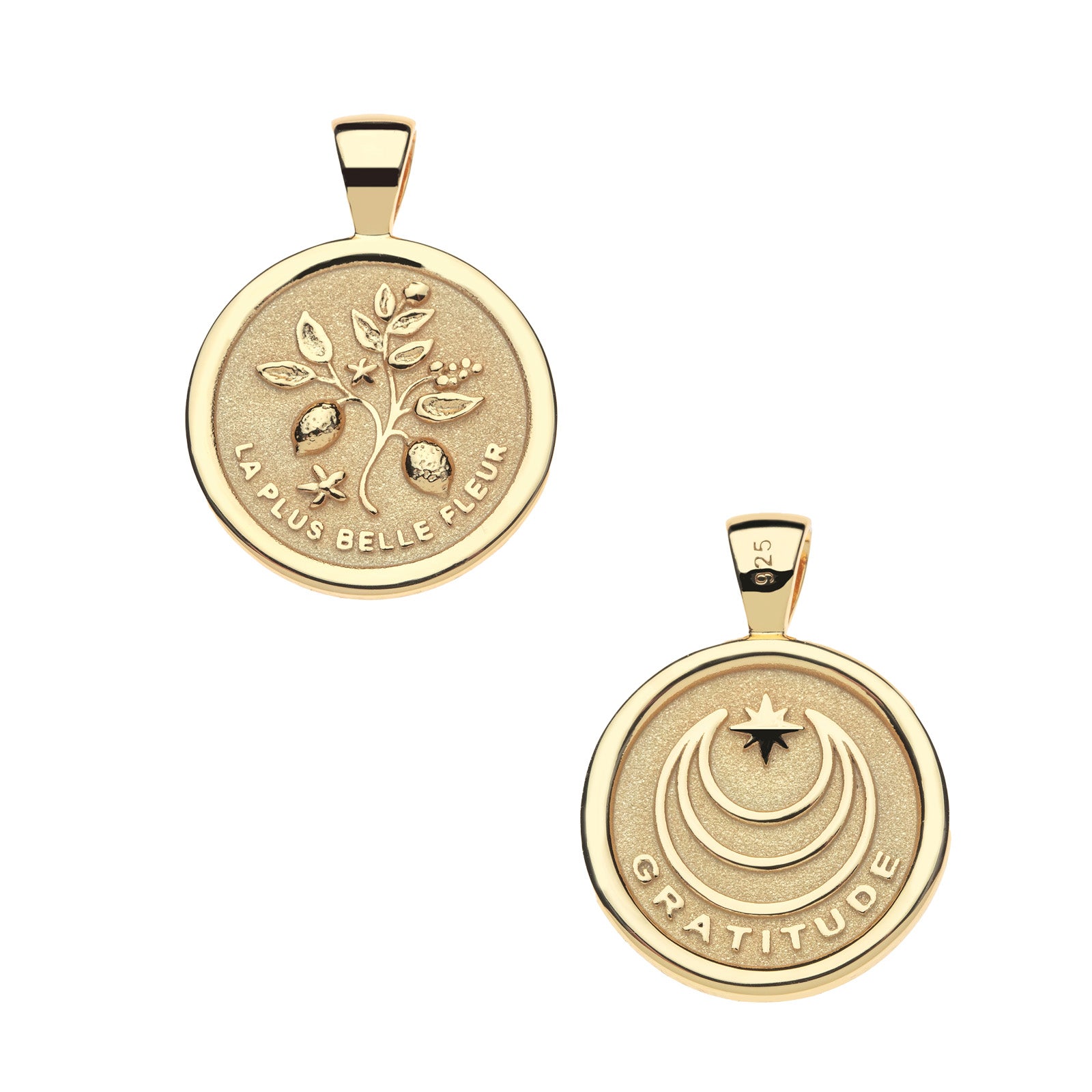 Jane Win GRATITUDE Small Pendant Coin