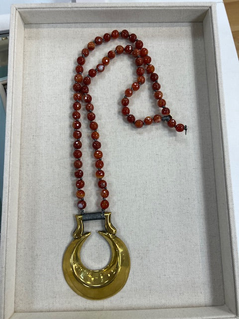 Cara Brown Designs Horse Brass Necklace