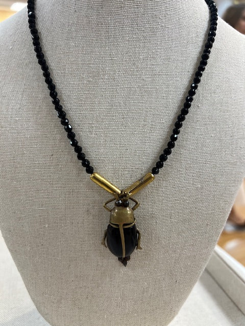 Cara Brown Designs 1930's Beetle Necklace