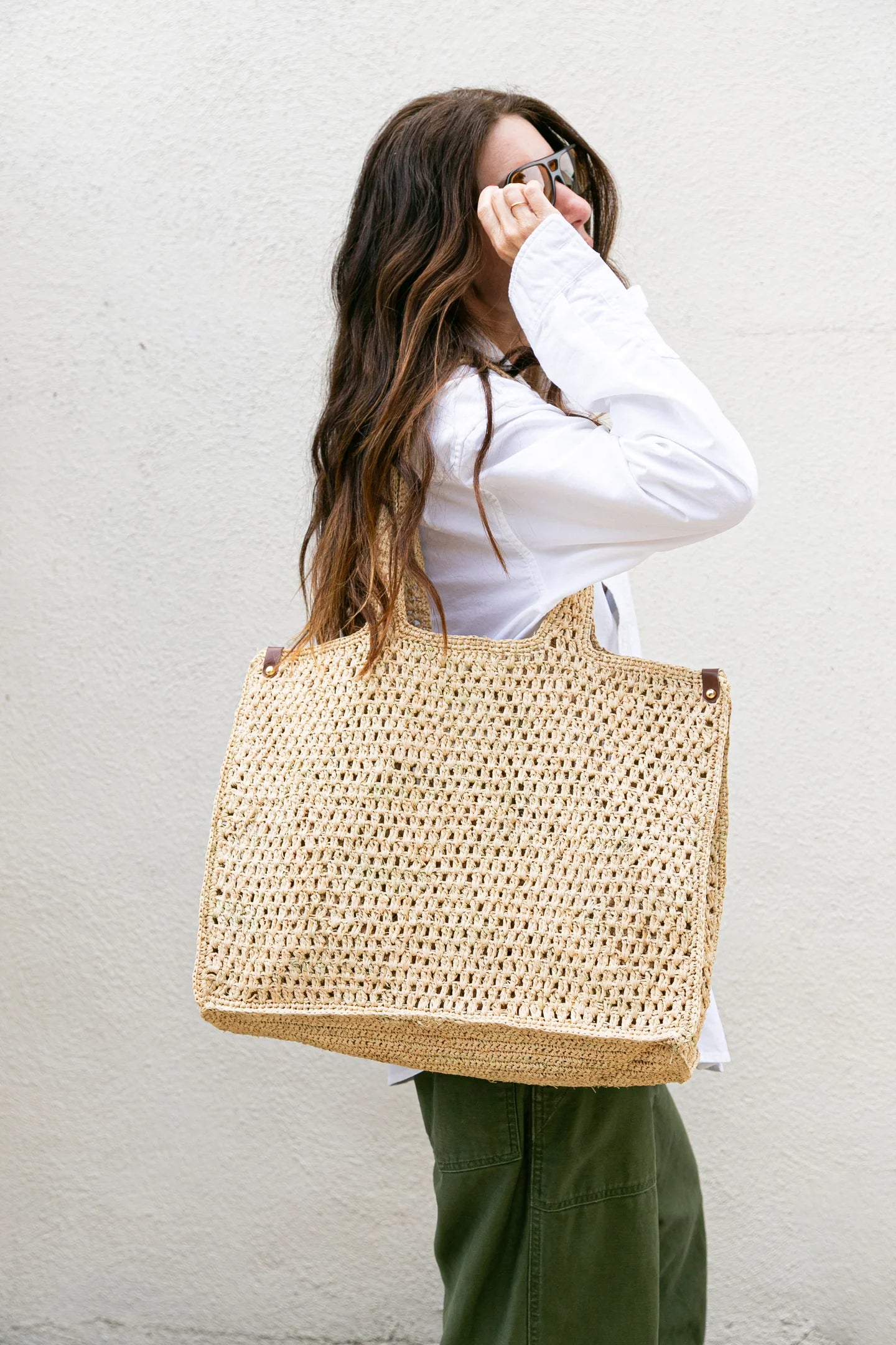 Wyeth Delfina Raffia Market Bag - Natural
