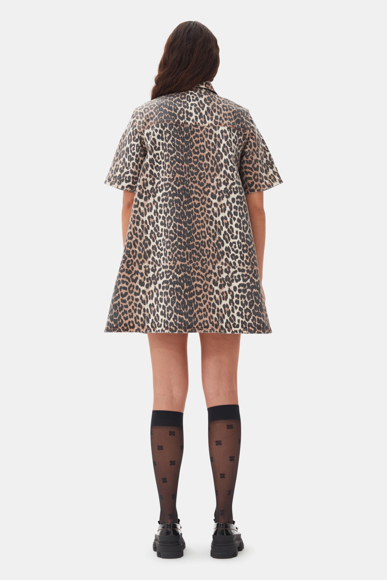 Ganni Leopard Mini Dress
