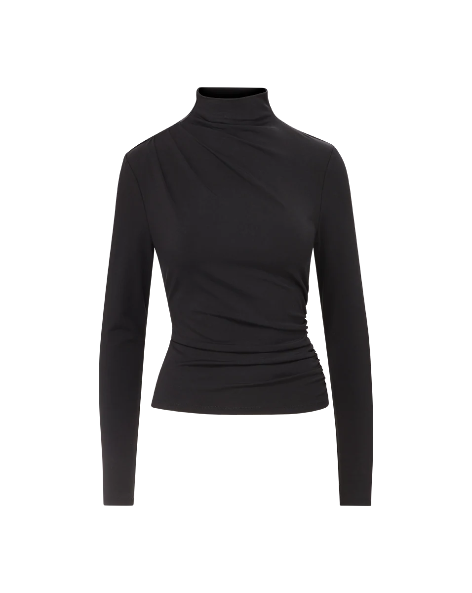 Veronica Beard Mylie Mock-Neck Top