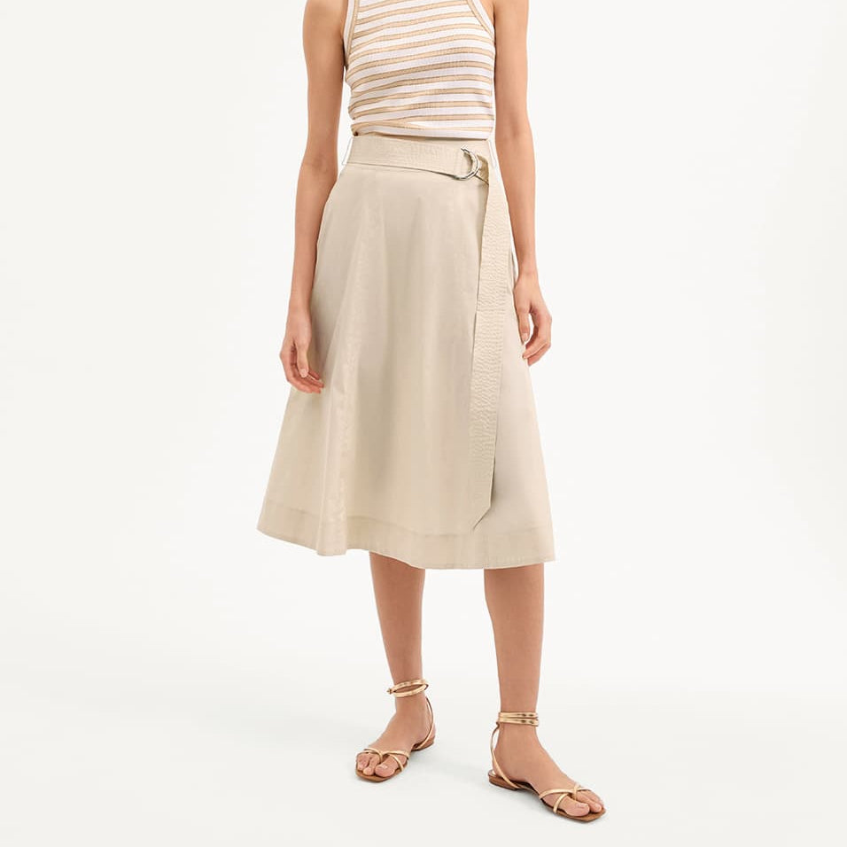 Veronica Beard Facia A-Line Midi Skirt