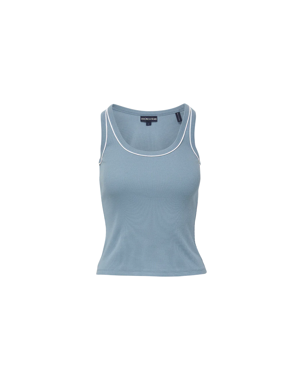 Veronica Beard Birke Tank With Contrast Piping