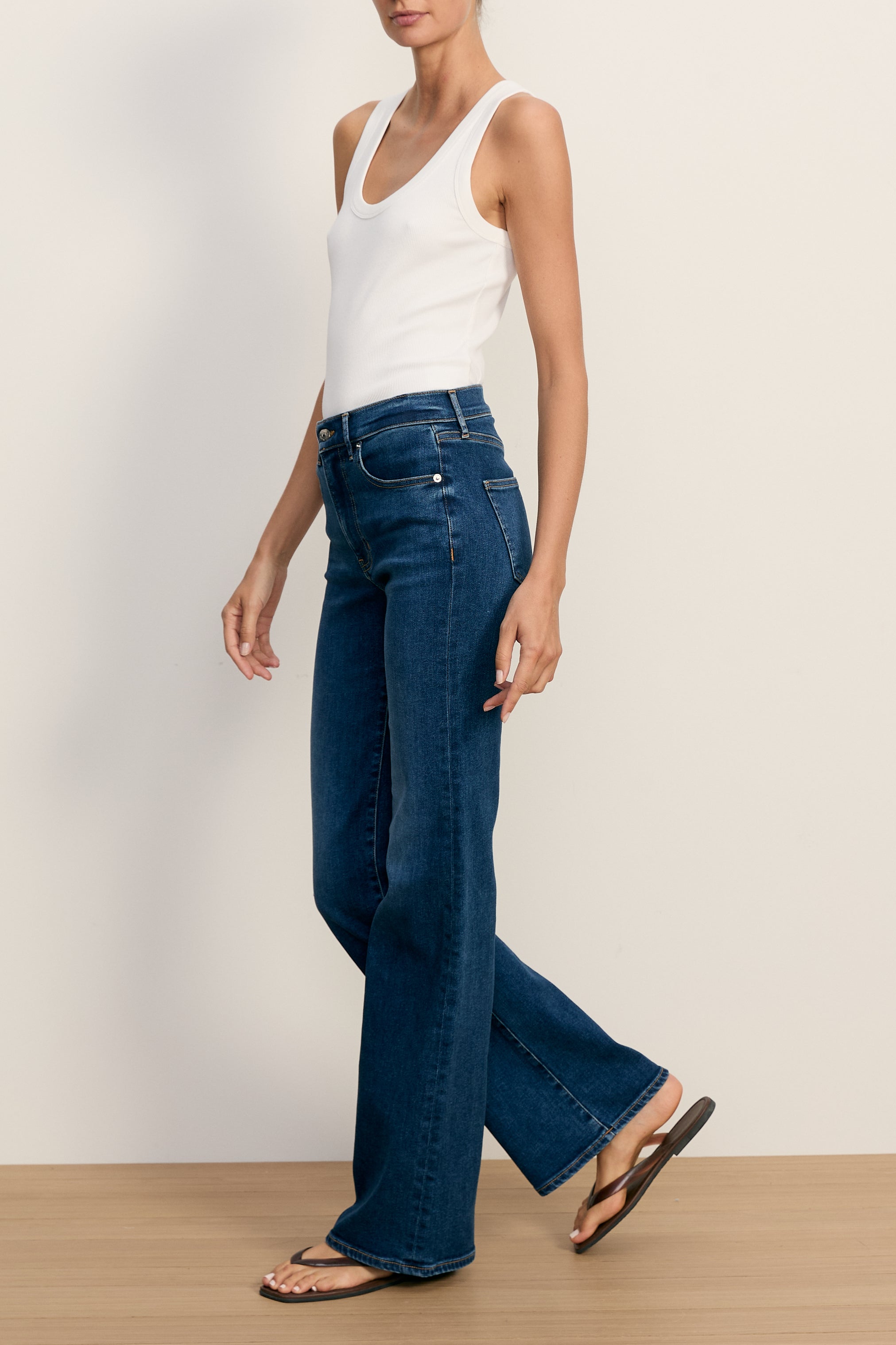 CROSBIE MID RISE WIDE LEG