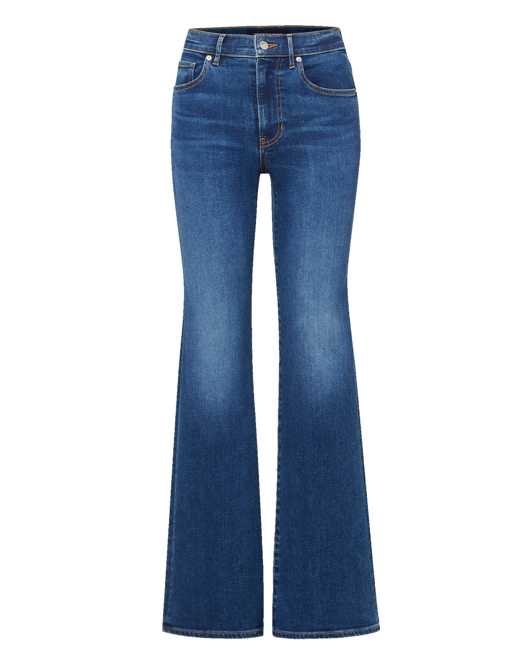Veronica Beard Crosbie Mid-Rise Slim Wide-Leg Jean