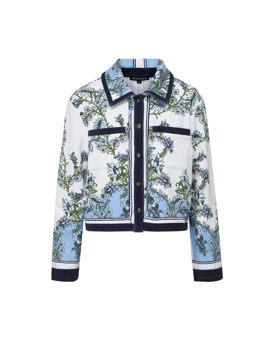 Veronica Beard Novelle Terry Button-Down Shirt