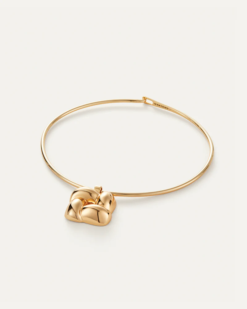 Jenny Bird Woven Square Collar - Gold
