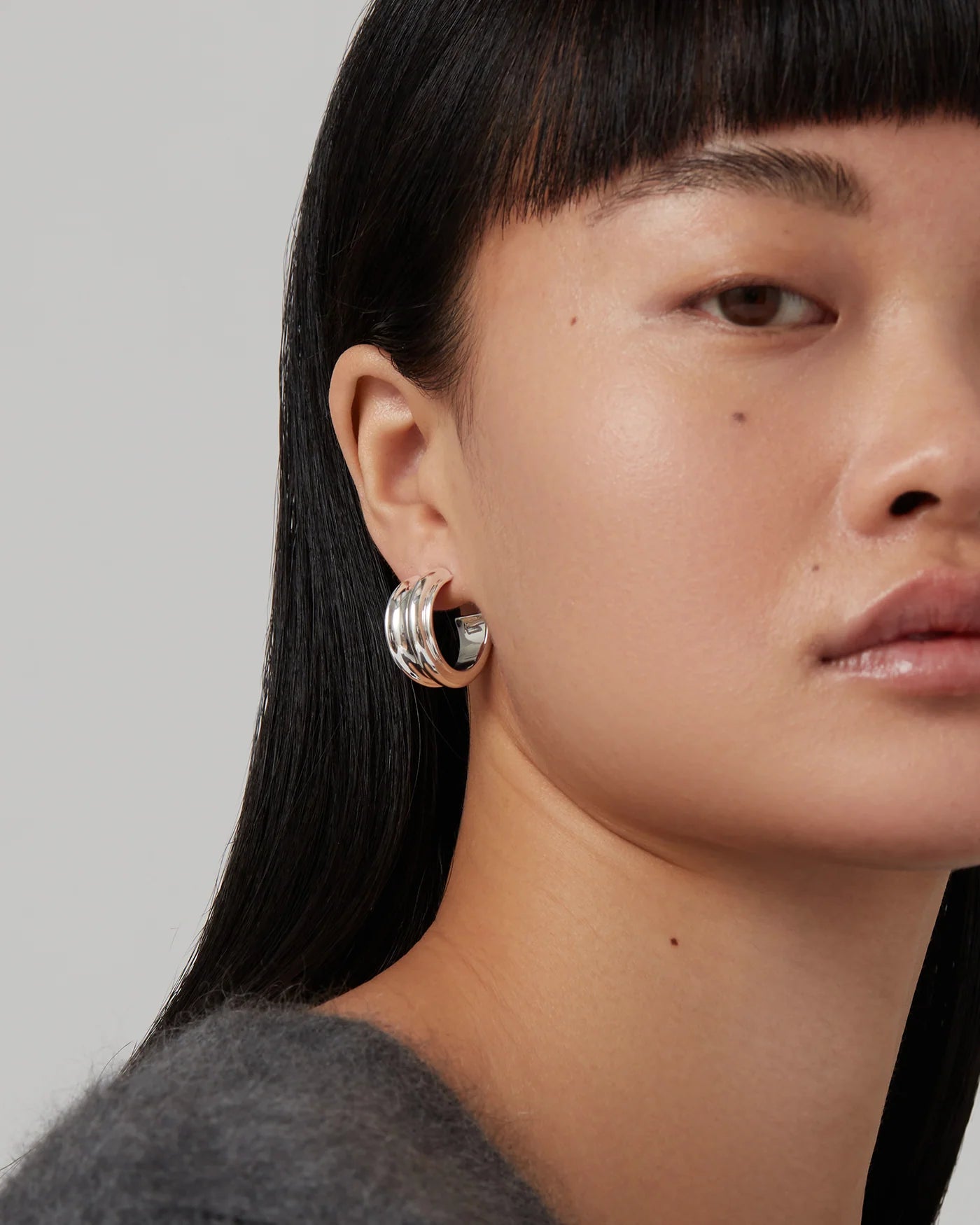 Jenny Bird Lennon Hoops - Silver